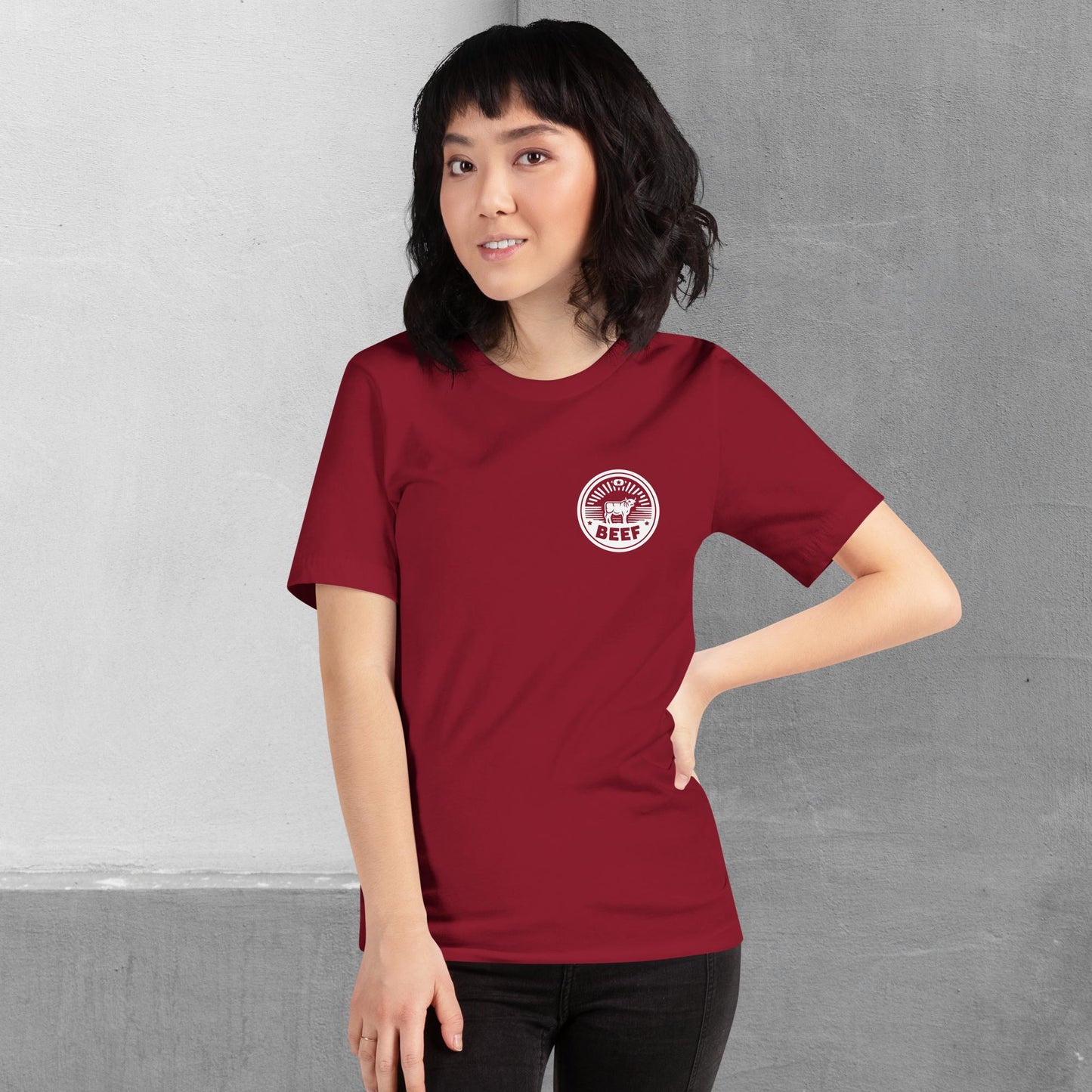 Beef / Cattle t-shirt (front/back) - Unisex staple tee