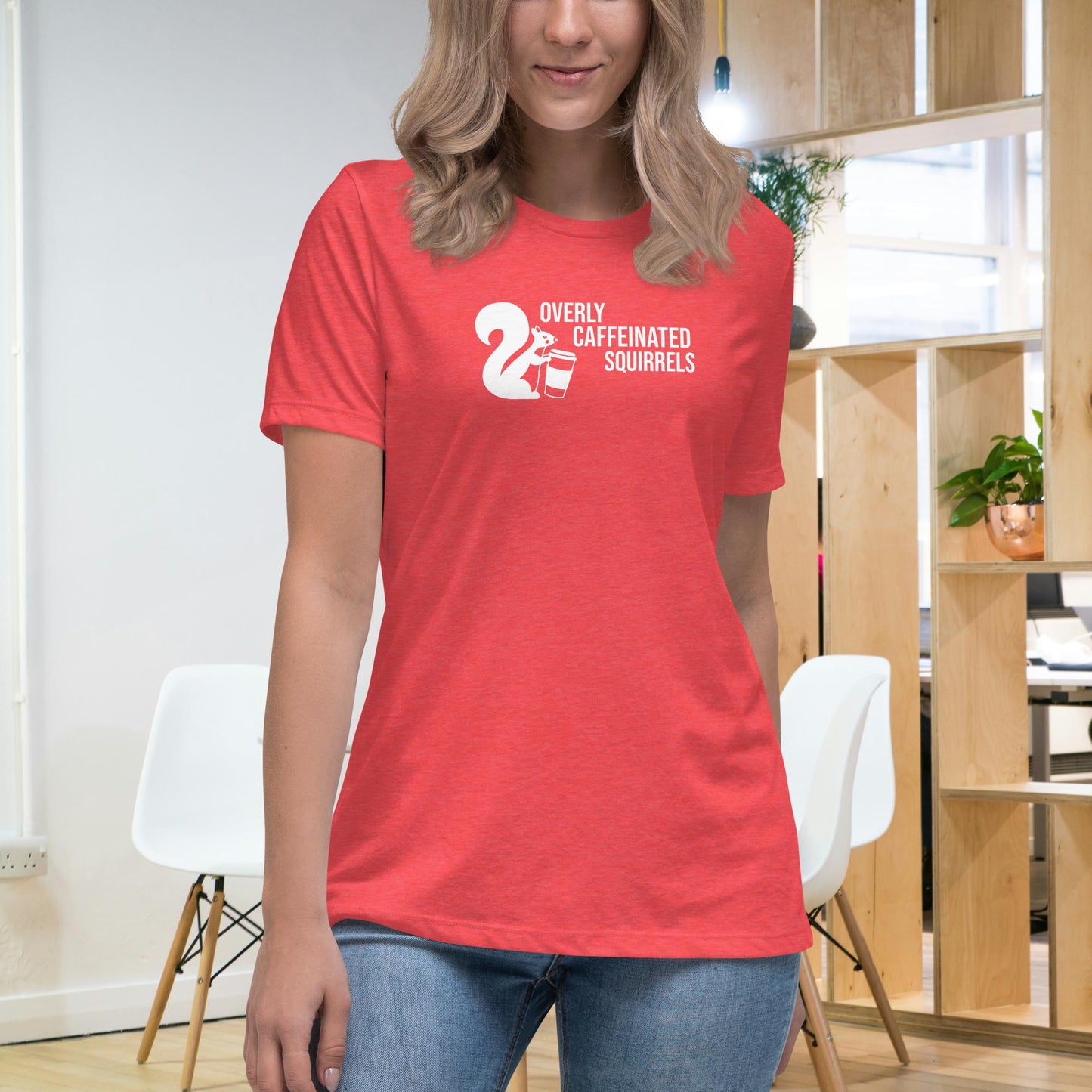 Overly Caffeinated Squirrels T-shirt - Premium women's relaxed tee