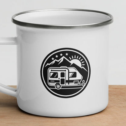 Camper in the Mountains - Enamel Camp Mug