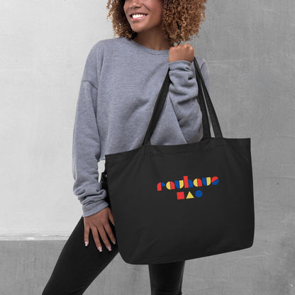 Rauhaus (Bauhaus style) Tote Bag - Large Organic Cotton
