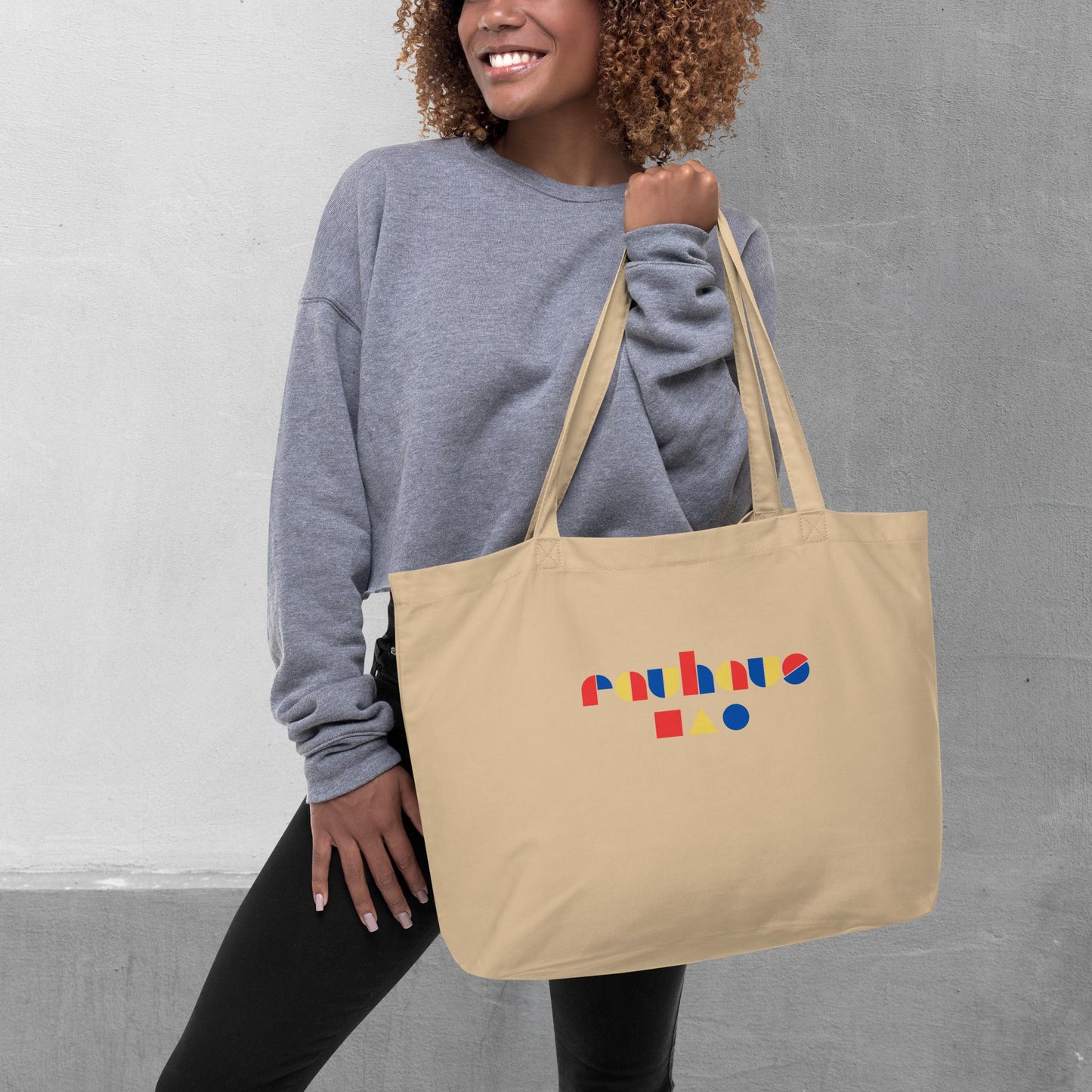 Rauhaus (Bauhaus style) Tote Bag - Large Organic Cotton