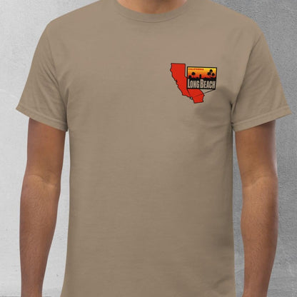 Long Beach Patch/Map (front/back) T-shirt - Men's classic tee