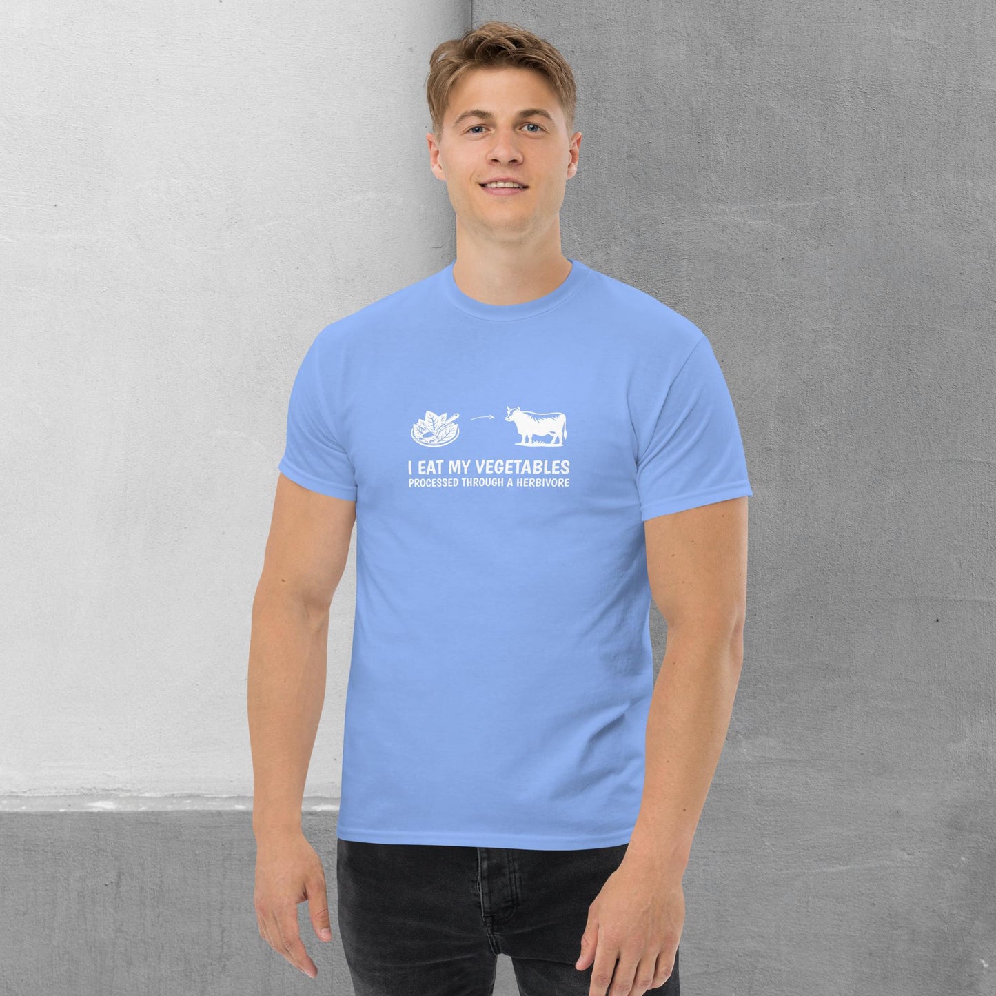 Carnivore / Herbivore - "I eat my vegetables..." T-shirt - Men's classic tee