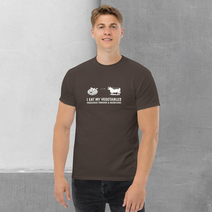 Carnivore / Herbivore - "I eat my vegetables..." T-shirt - Men's classic tee