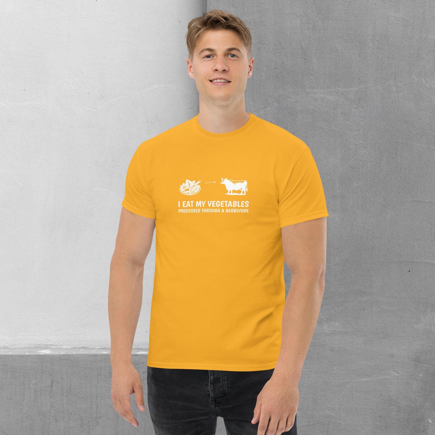 Carnivore / Herbivore - "I eat my vegetables..." T-shirt - Men's classic tee