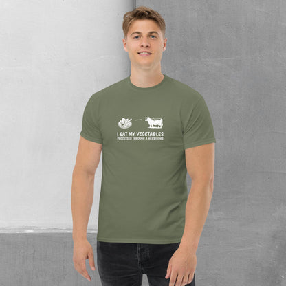 Carnivore / Herbivore - "I eat my vegetables..." T-shirt - Men's classic tee