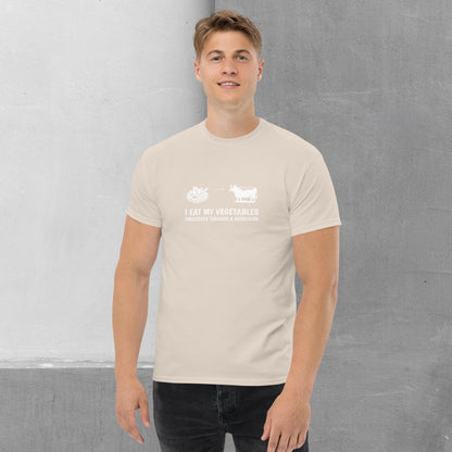 Carnivore / Herbivore - "I eat my vegetables..." T-shirt - Men's classic tee