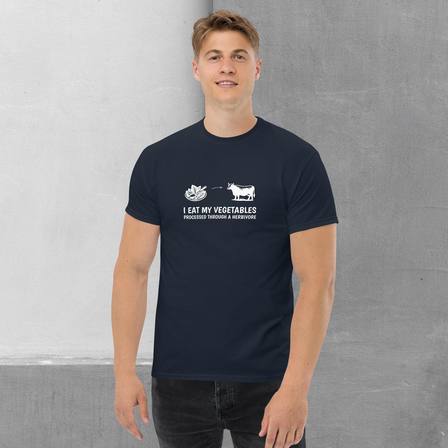 Carnivore / Herbivore - "I eat my vegetables..." T-shirt - Men's classic tee