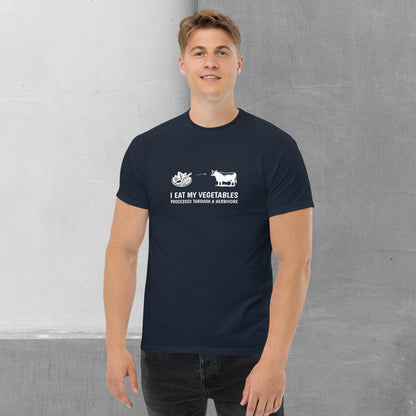 Carnivore / Herbivore - "I eat my vegetables..." T-shirt - Men's classic tee