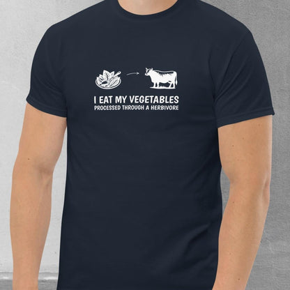 Carnivore / Herbivore - "I eat my vegetables..." T-shirt - Men's classic tee