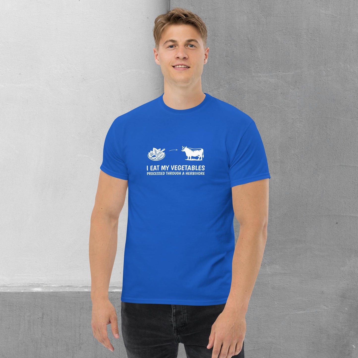 Carnivore / Herbivore - "I eat my vegetables..." T-shirt - Men's classic tee