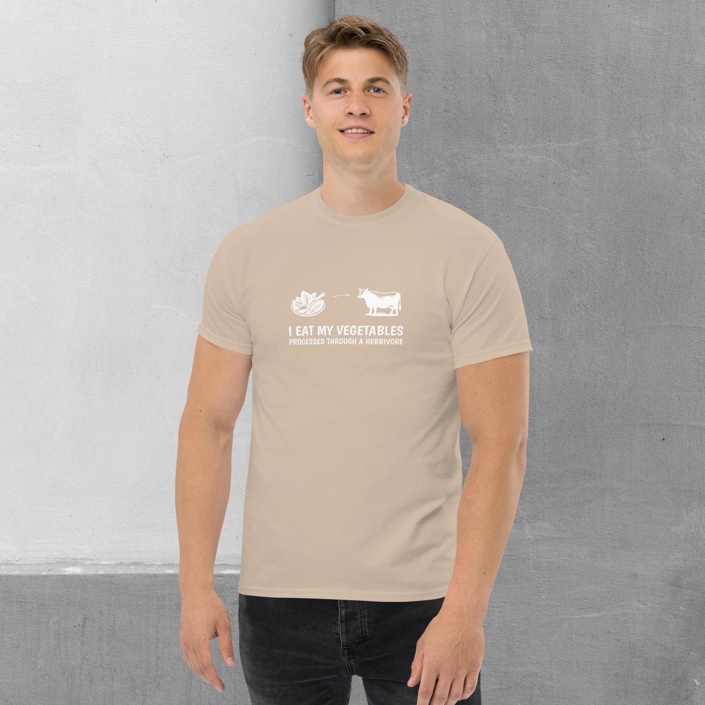 Carnivore / Herbivore - "I eat my vegetables..." T-shirt - Men's classic tee