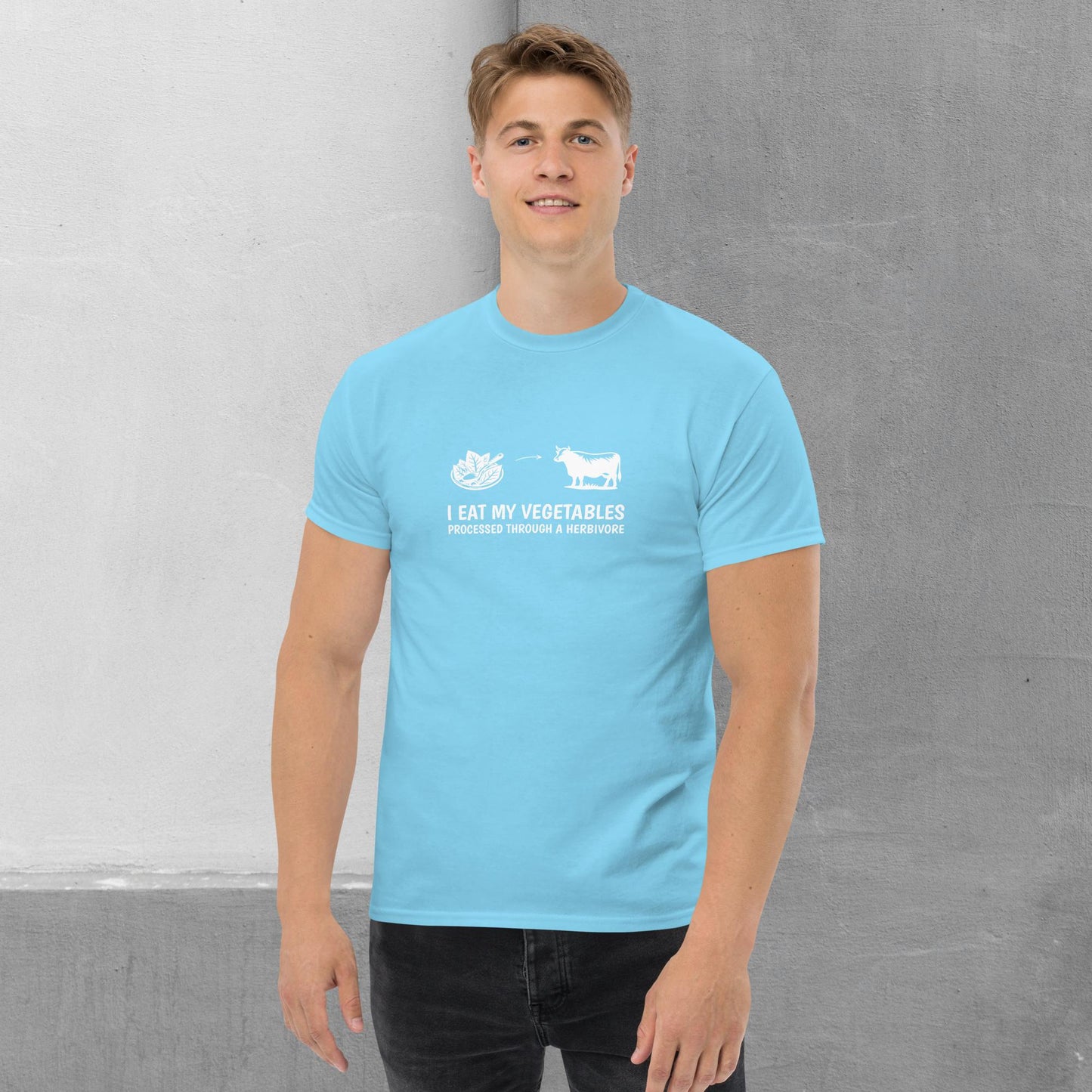 Carnivore / Herbivore - "I eat my vegetables..." T-shirt - Men's classic tee