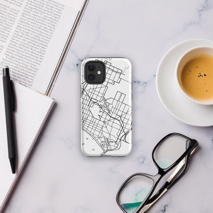 Long Beach Map - iPhone® compatible Tough Case