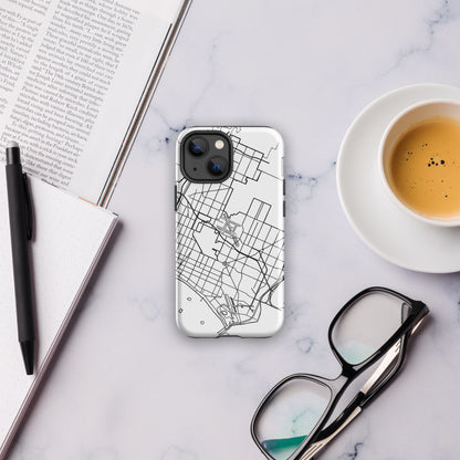 Long Beach Map - iPhone® compatible Tough Case