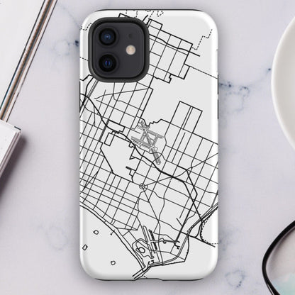 Long Beach Map - iPhone® compatible Tough Case