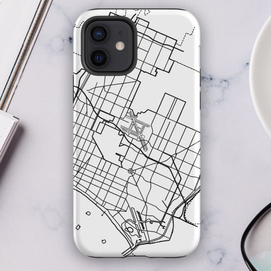 Long Beach Map - iPhone® compatible Tough Case