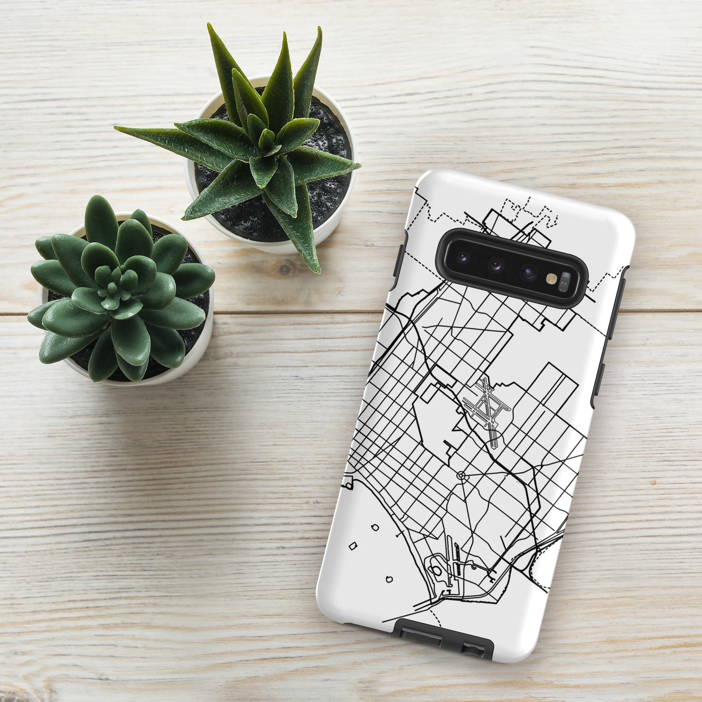 Long Beach Map - Samsung compatible Tough Case