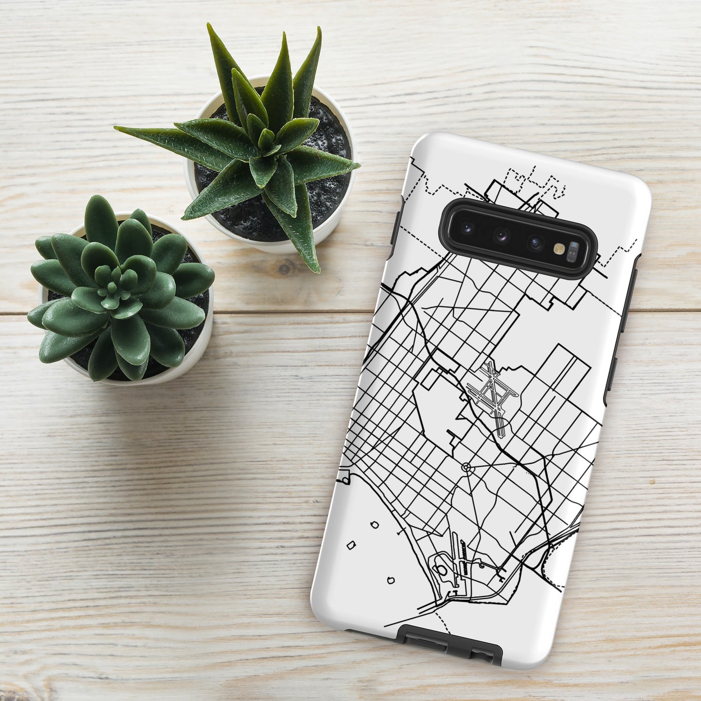 Long Beach Map - Samsung compatible Tough Case