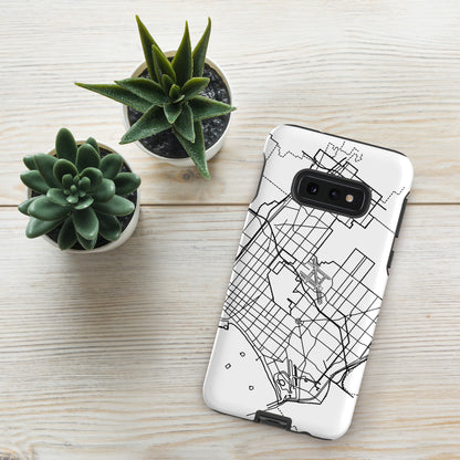 Long Beach Map - Samsung compatible Tough Case