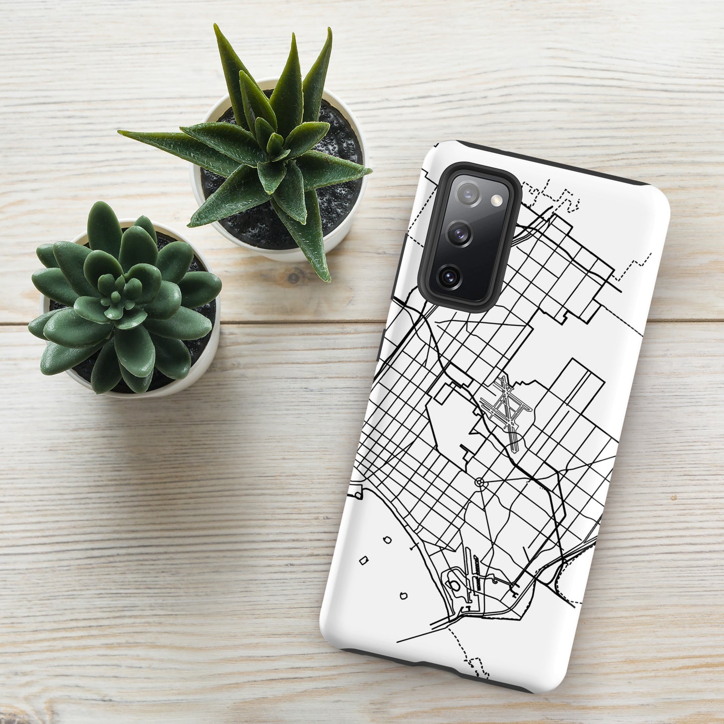 Long Beach Map - Samsung compatible Tough Case