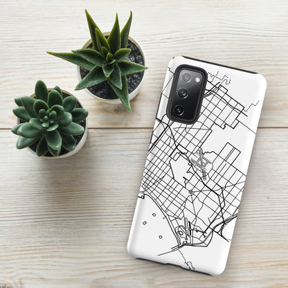 Long Beach Map - Samsung compatible Tough Case