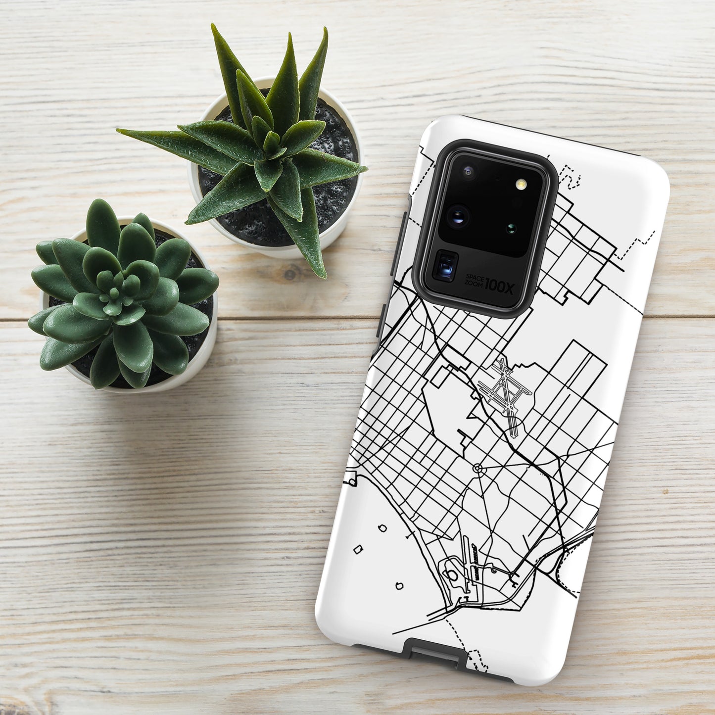 Long Beach Map - Samsung compatible Tough Case