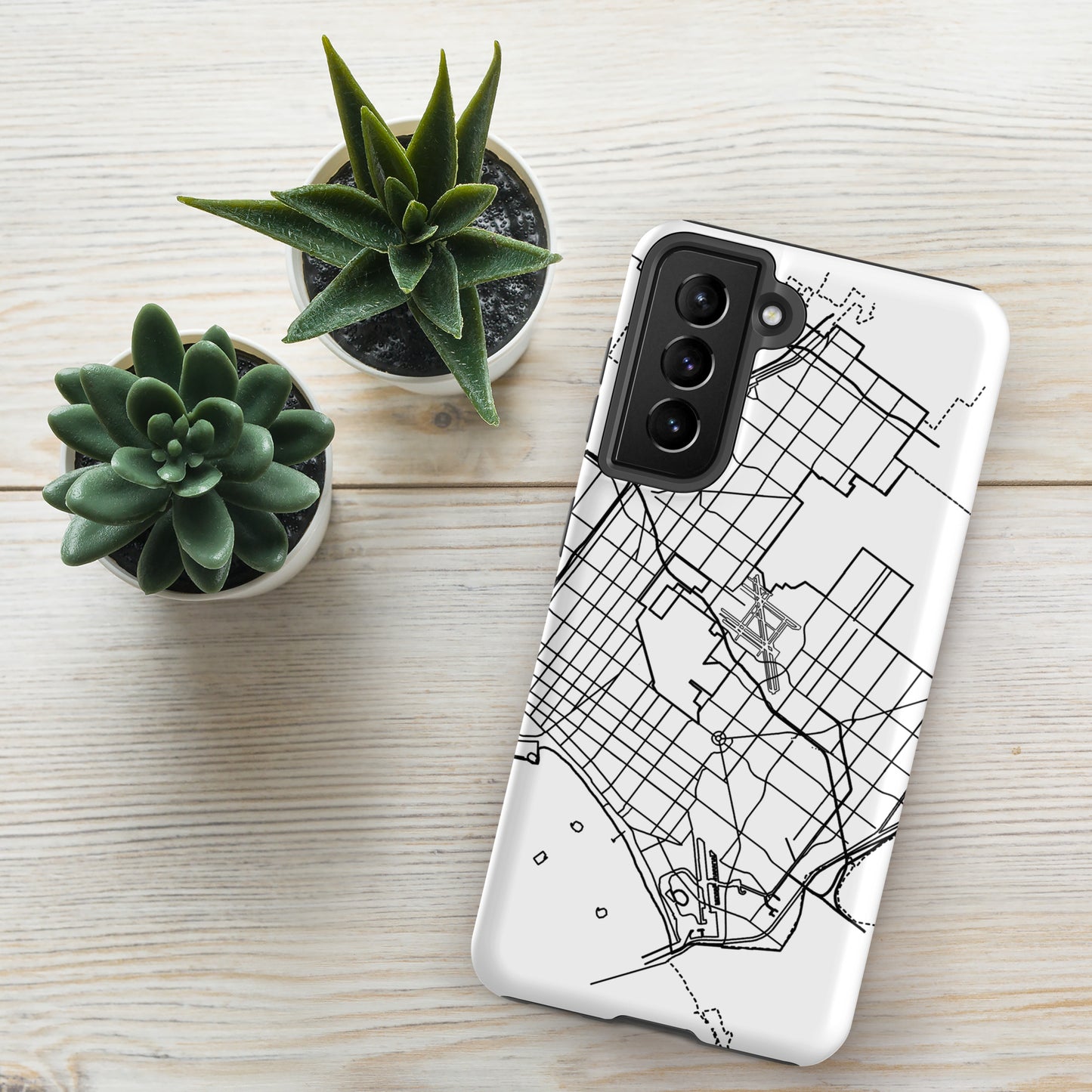 Long Beach Map - Samsung compatible Tough Case