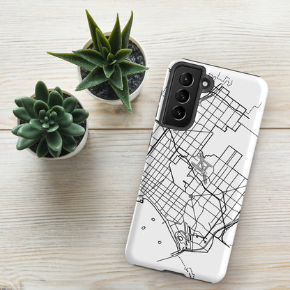 Long Beach Map - Samsung compatible Tough Case