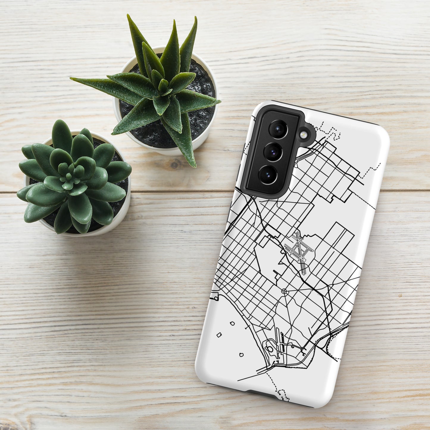 Long Beach Map - Samsung compatible Tough Case