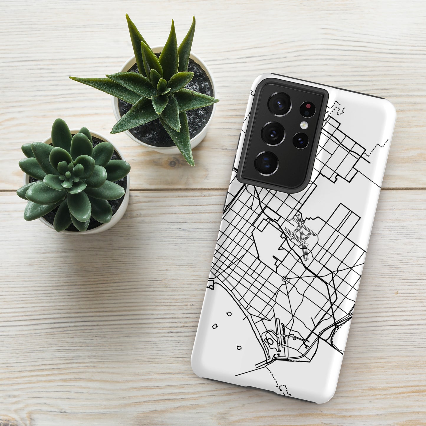 Long Beach Map - Samsung compatible Tough Case
