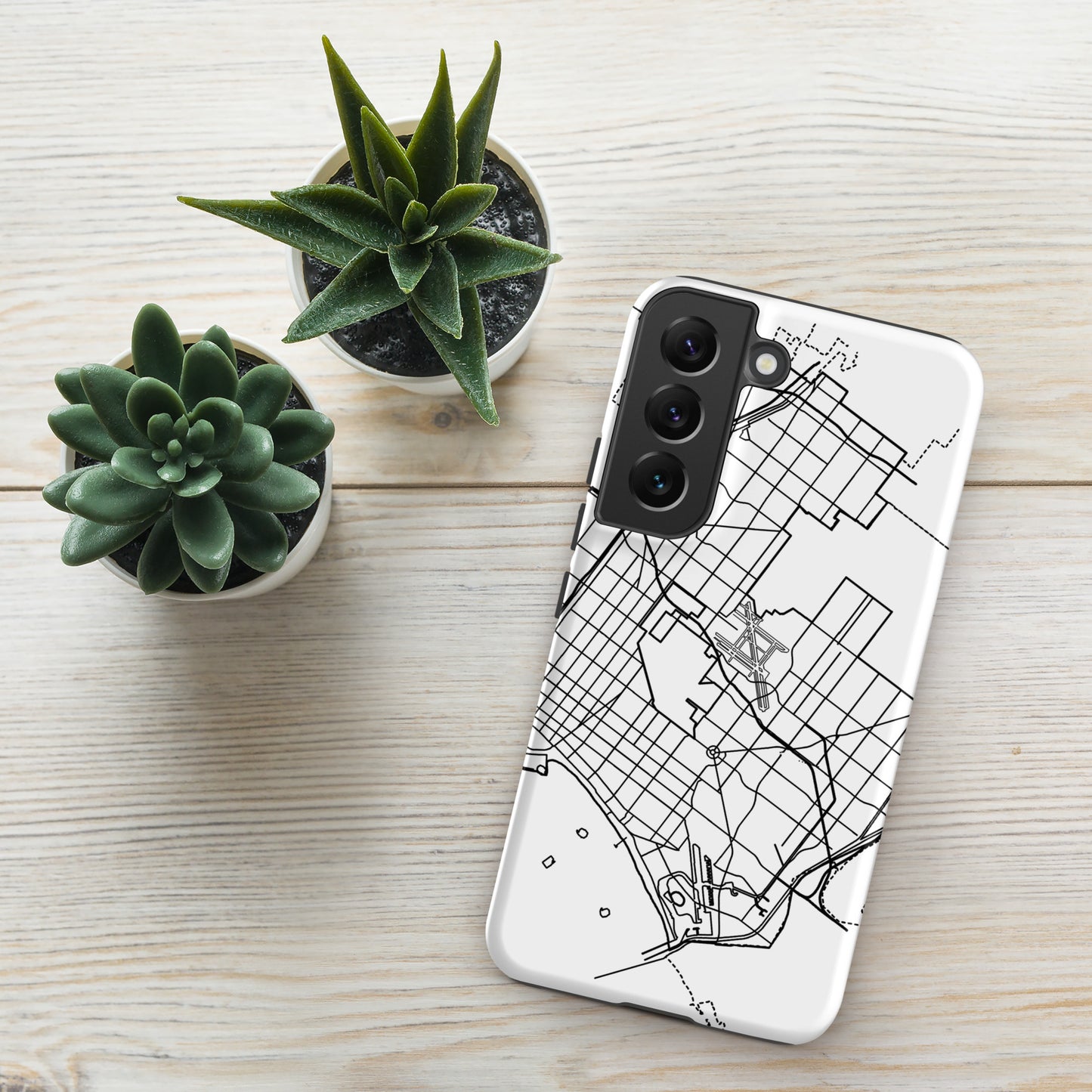 Long Beach Map - Samsung compatible Tough Case