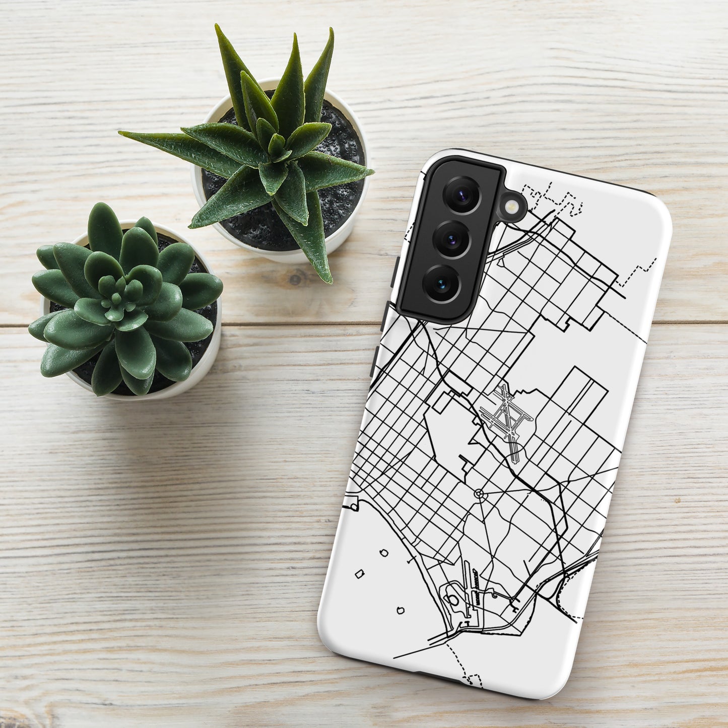 Long Beach Map - Samsung compatible Tough Case