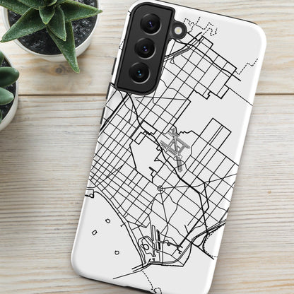 Long Beach Map - Samsung compatible Tough Case