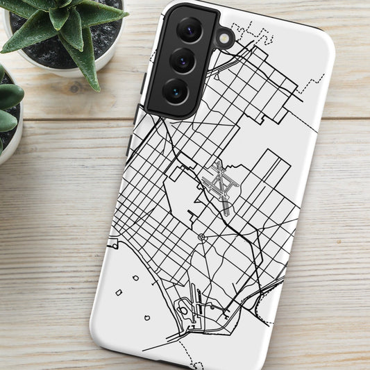 Long Beach Map - Samsung compatible Tough Case