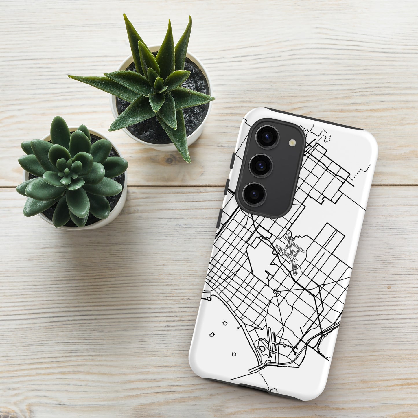 Long Beach Map - Samsung compatible Tough Case