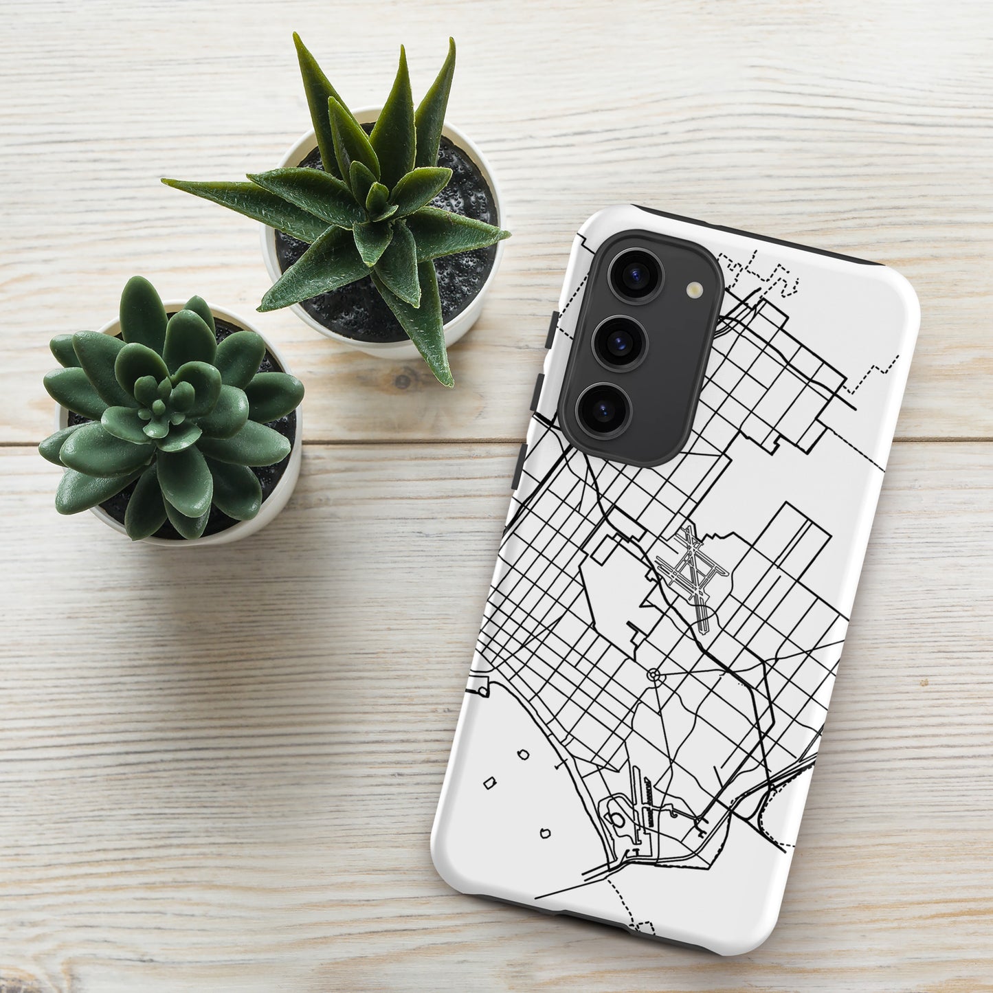 Long Beach Map - Samsung compatible Tough Case