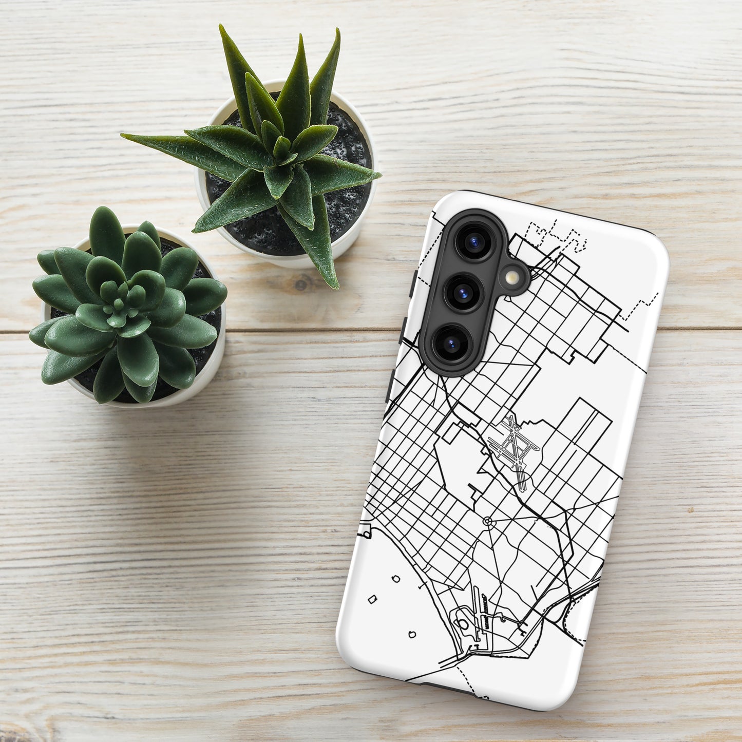 Long Beach Map - Samsung compatible Tough Case