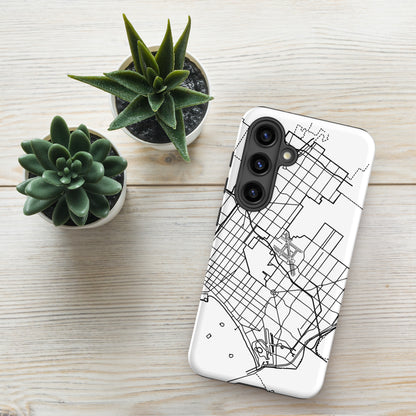 Long Beach Map - Samsung compatible Tough Case