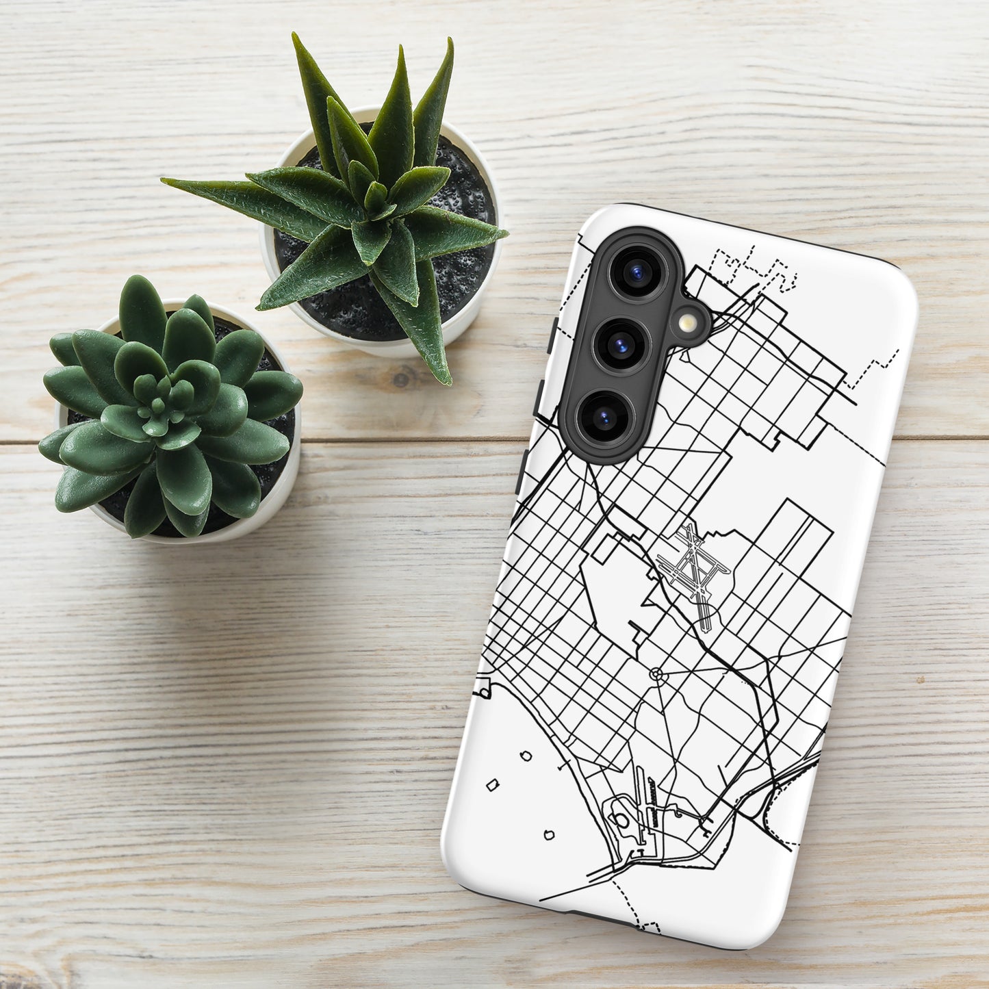 Long Beach Map - Samsung compatible Tough Case