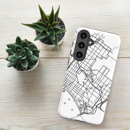 Long Beach Map - Samsung compatible Tough Case
