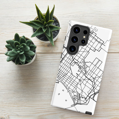 Long Beach Map - Samsung compatible Tough Case