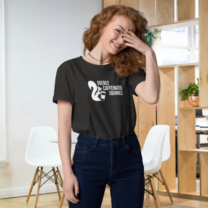 Overly Caffeinated Squirrels T-shirt - Organic cotton unisex tee