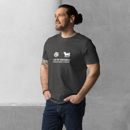 Carnivore / Herbivore - "I eat my vegetables..." T-shirt - Organic cotton unisex tee