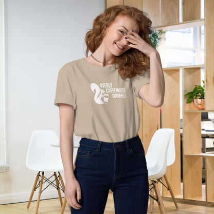 Overly Caffeinated Squirrels T-shirt - Organic cotton unisex tee