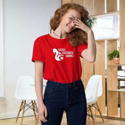 Overly Caffeinated Squirrels T-shirt - Organic cotton unisex tee