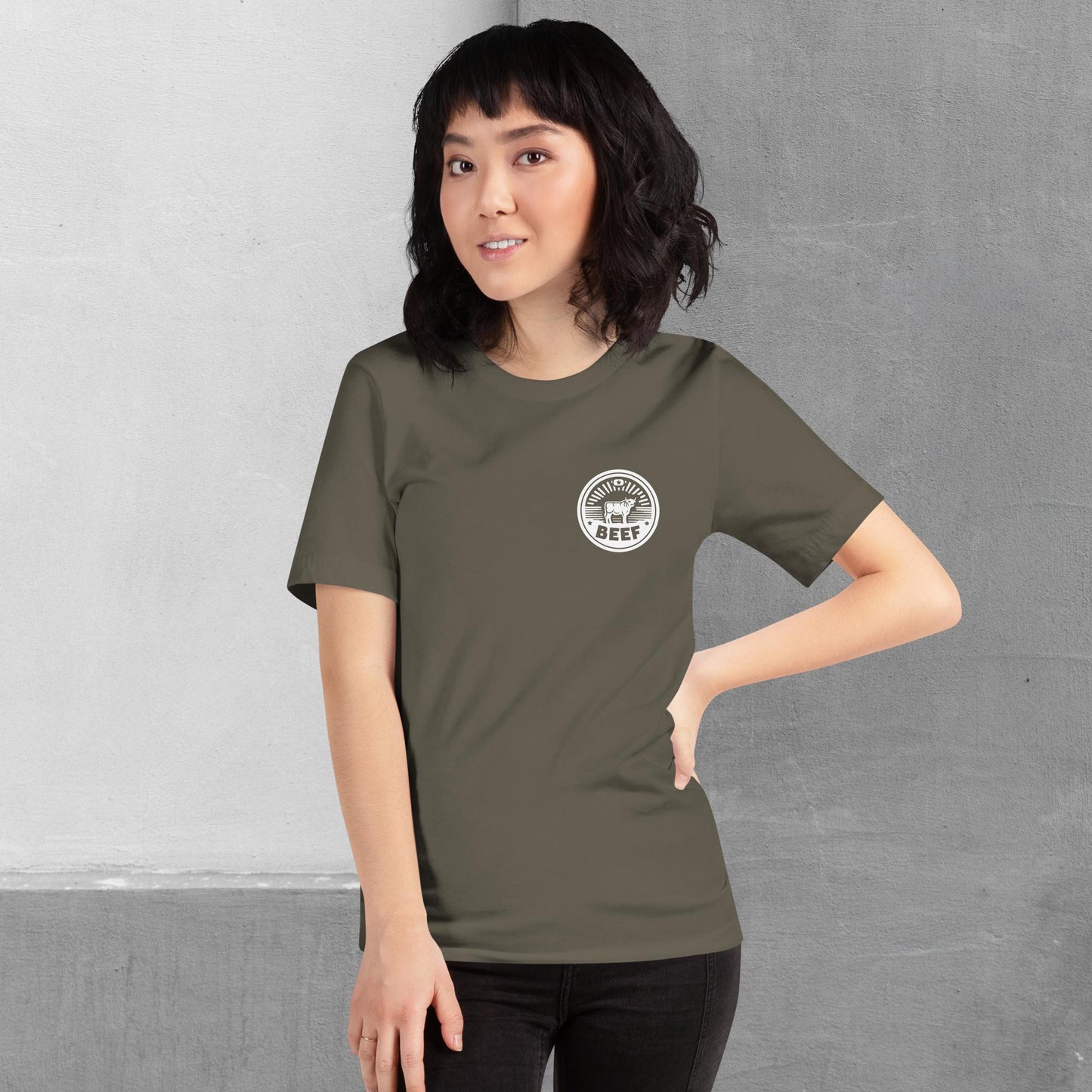 Beef / Cattle t-shirt (front/back) - Unisex staple tee