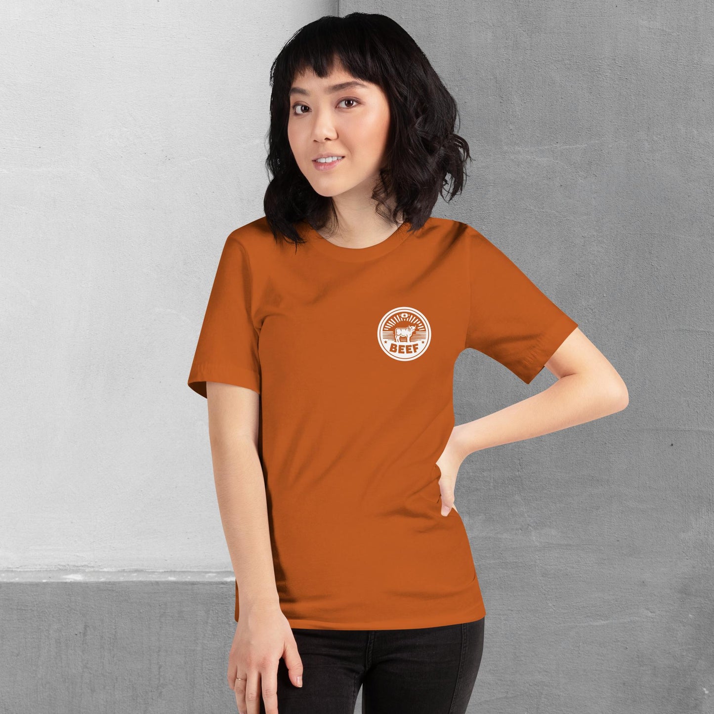 Beef / Cattle t-shirt (front/back) - Unisex staple tee