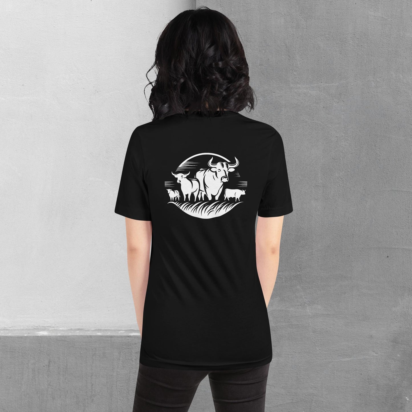 Beef / Cattle t-shirt (front/back) - Unisex staple tee