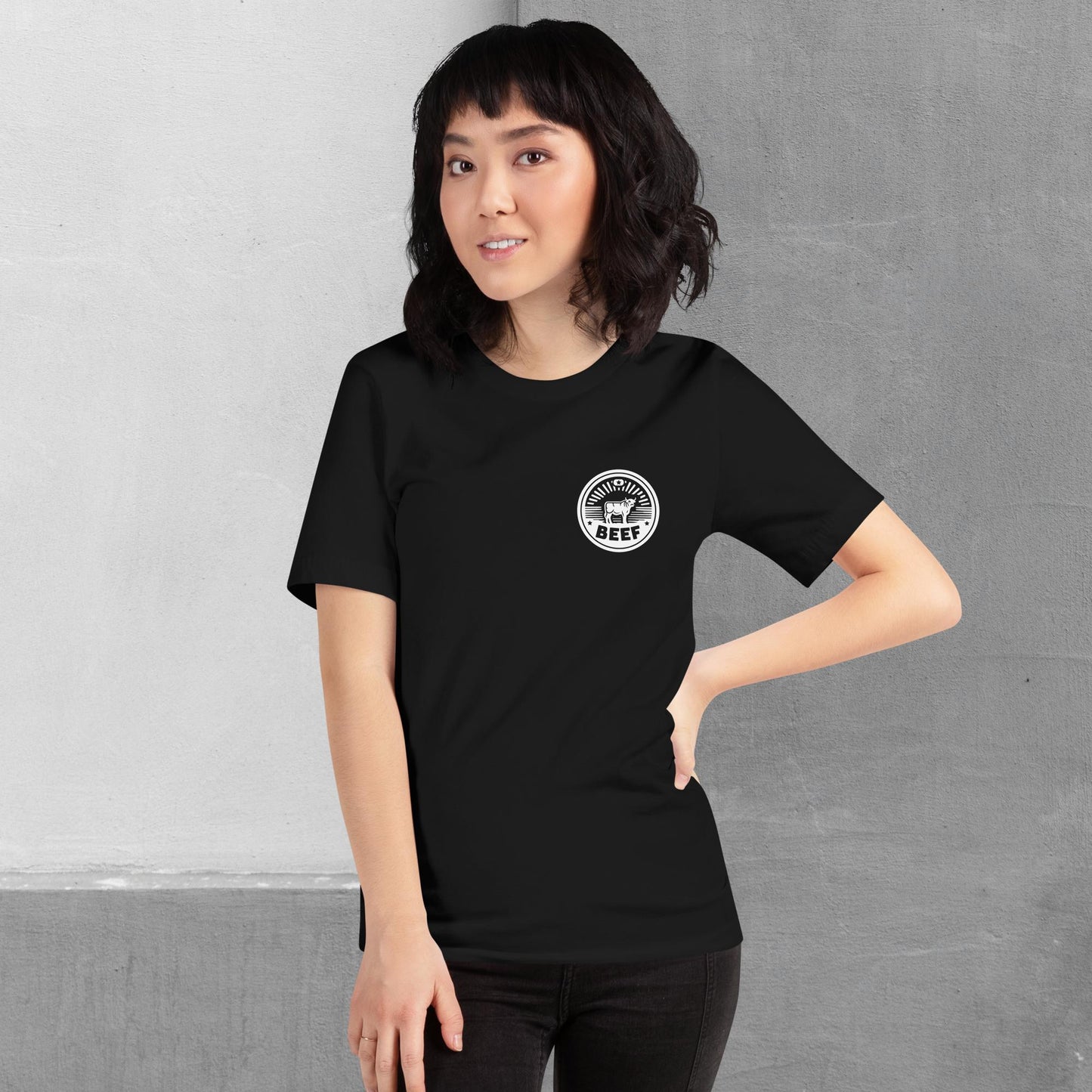 Beef / Cattle t-shirt (front/back) - Unisex staple tee